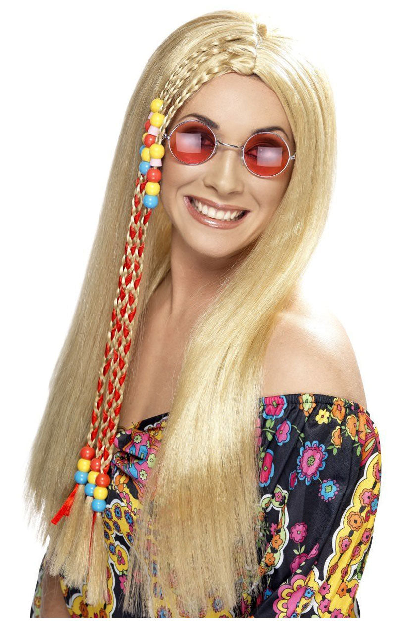 Hippie blonde Perücke