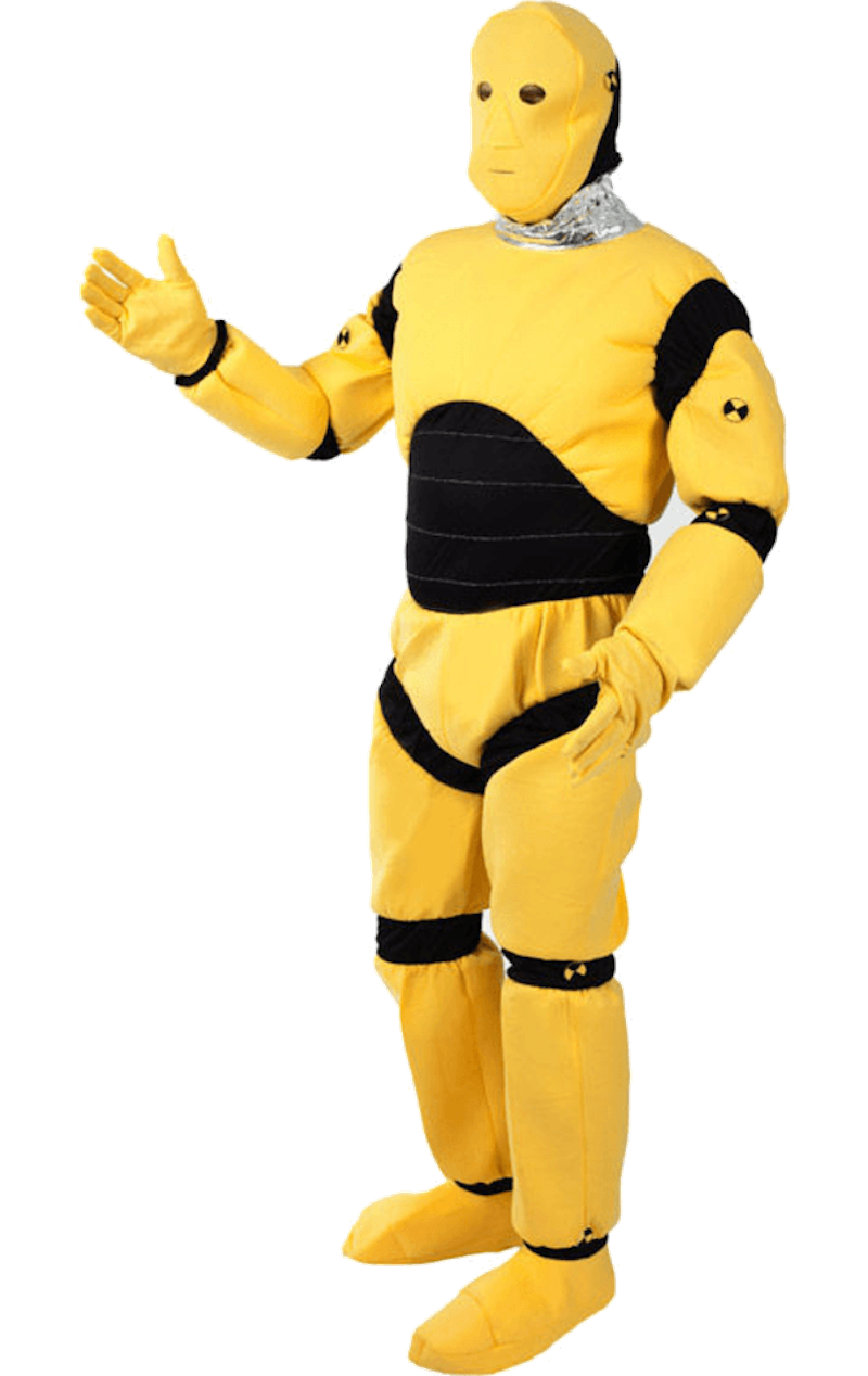 Crashtest-Dummy-Kostüm für Erwachsene