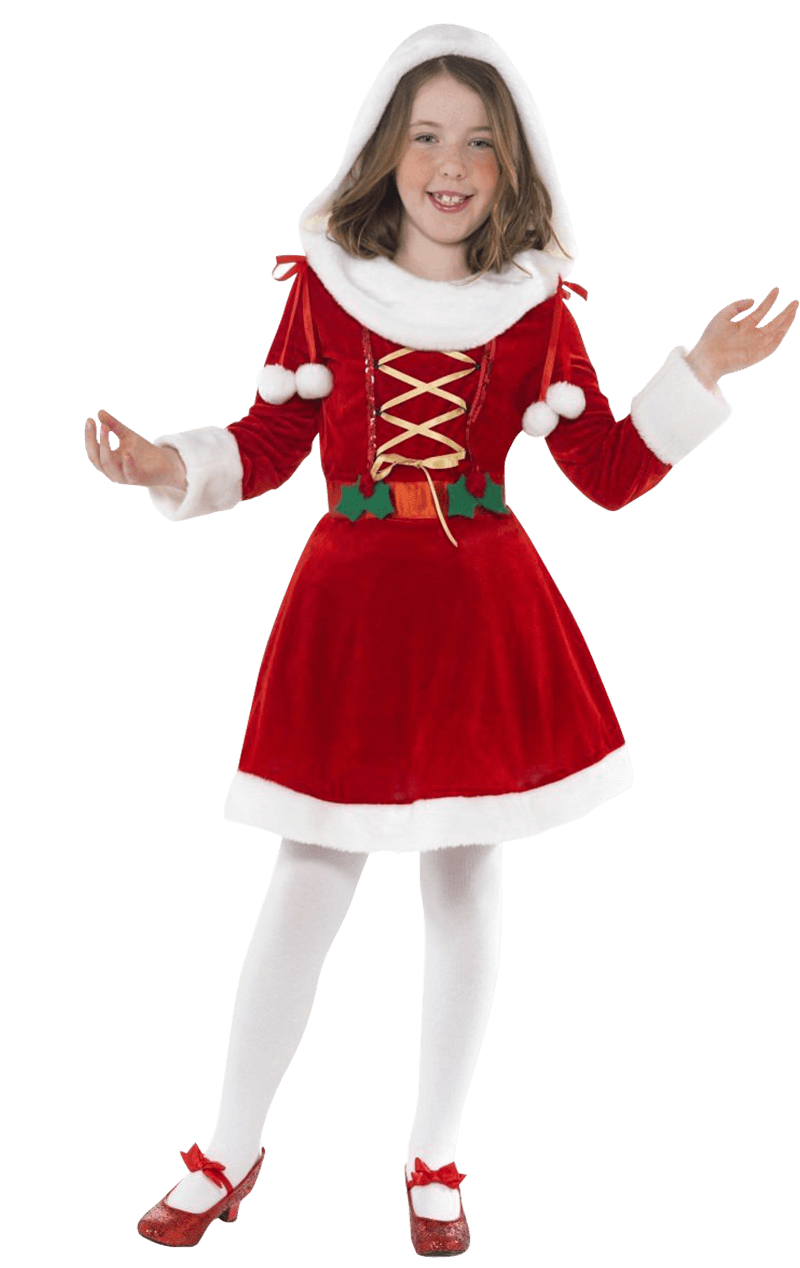 Kind Little Miss Santa Kostüm