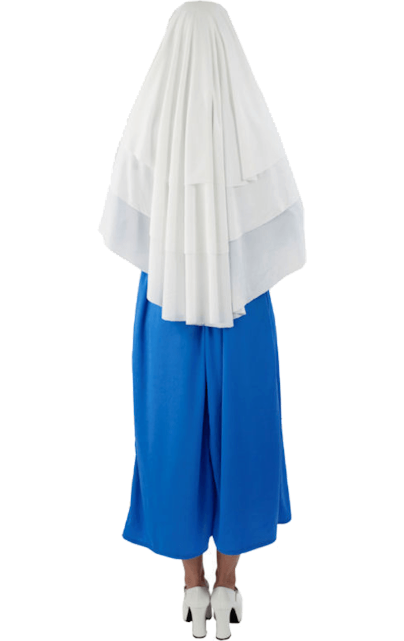 Blaues Nonne-Kostüm für Damen