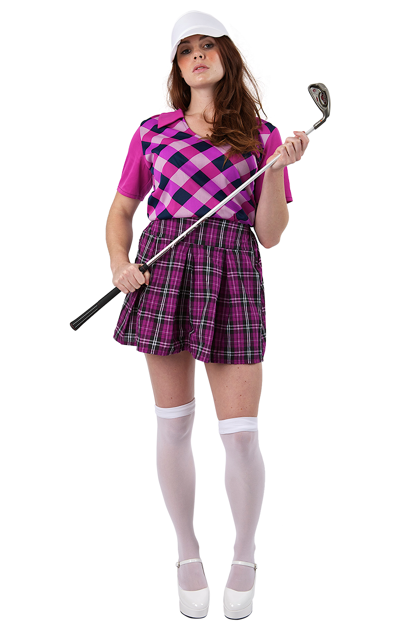 Lila Pub-Golf-Kostüm für Damen