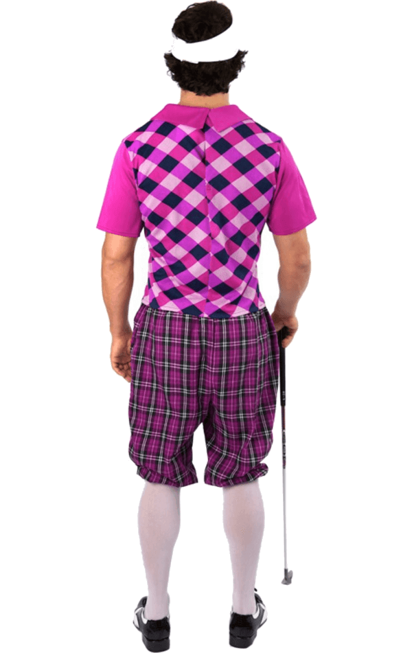 Purpurrotes Pub-Golf-Kostüm für Herren