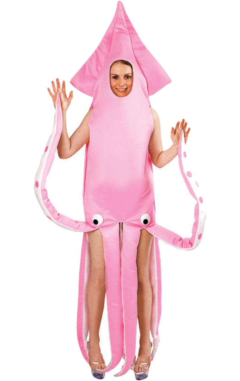 Pink Squid Tierkostüm für Erwachsene