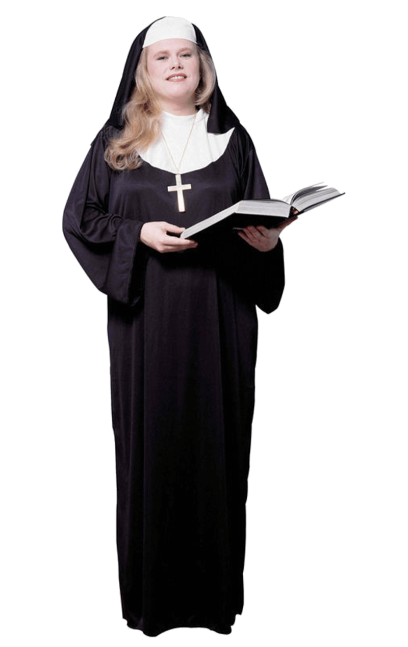 Nonnen-Outfit in Übergröße für Damen