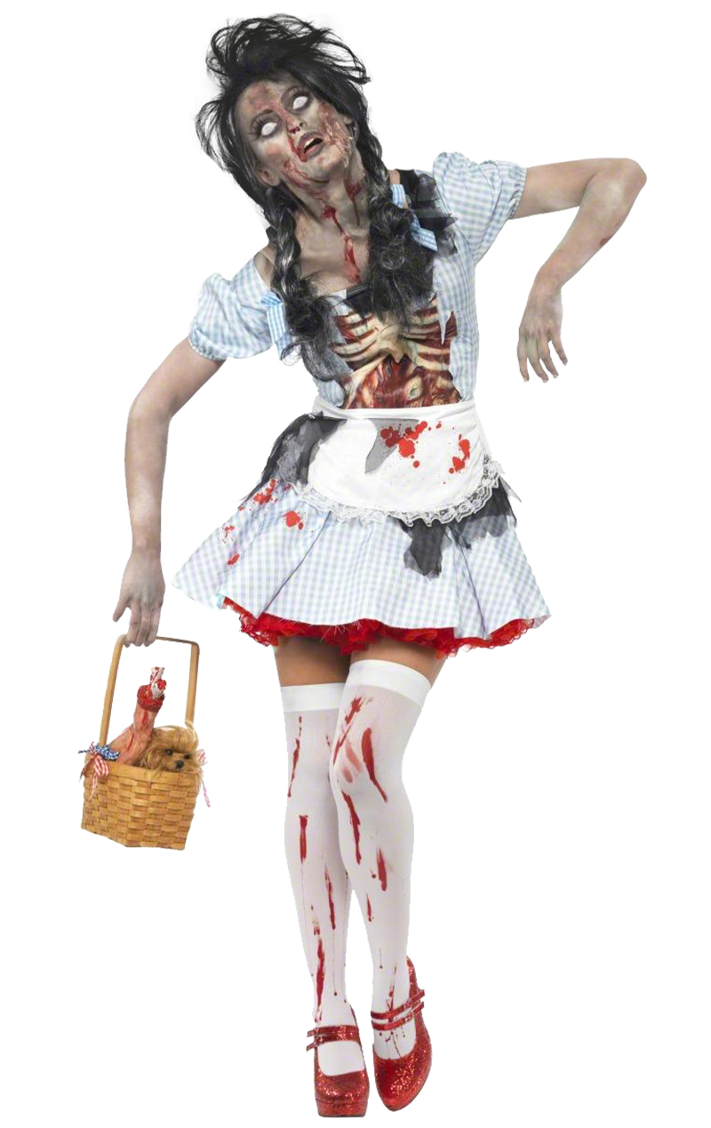 Zombie-Dorothy-Kostüm für Damen