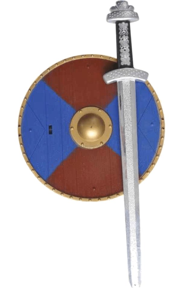 Mittelalterliches Schwert und Schild für Kinder