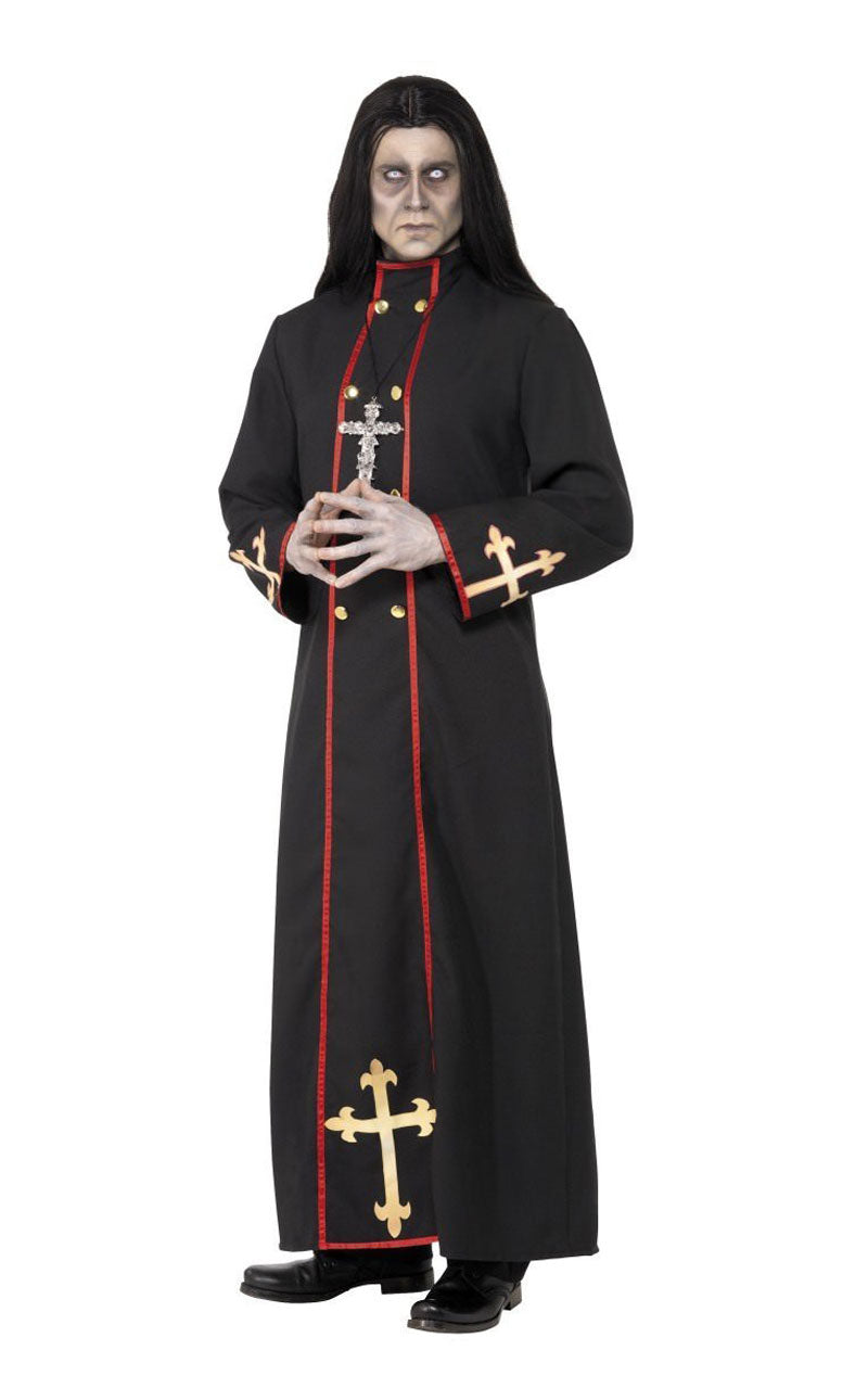 Halloween-Priester-Kostüm des Totenministers für Herren