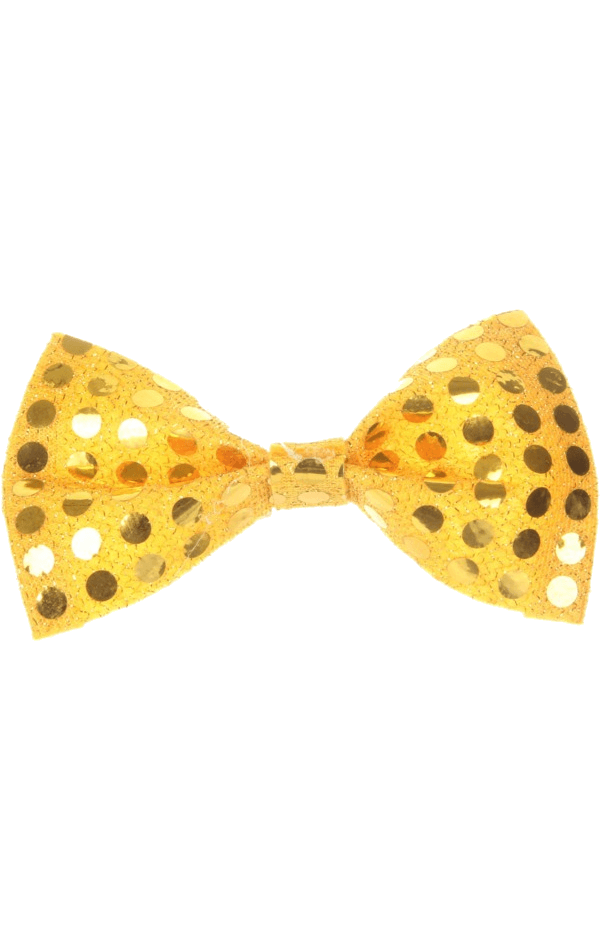 Goldenes Pailletten-Fliege-Accessoire