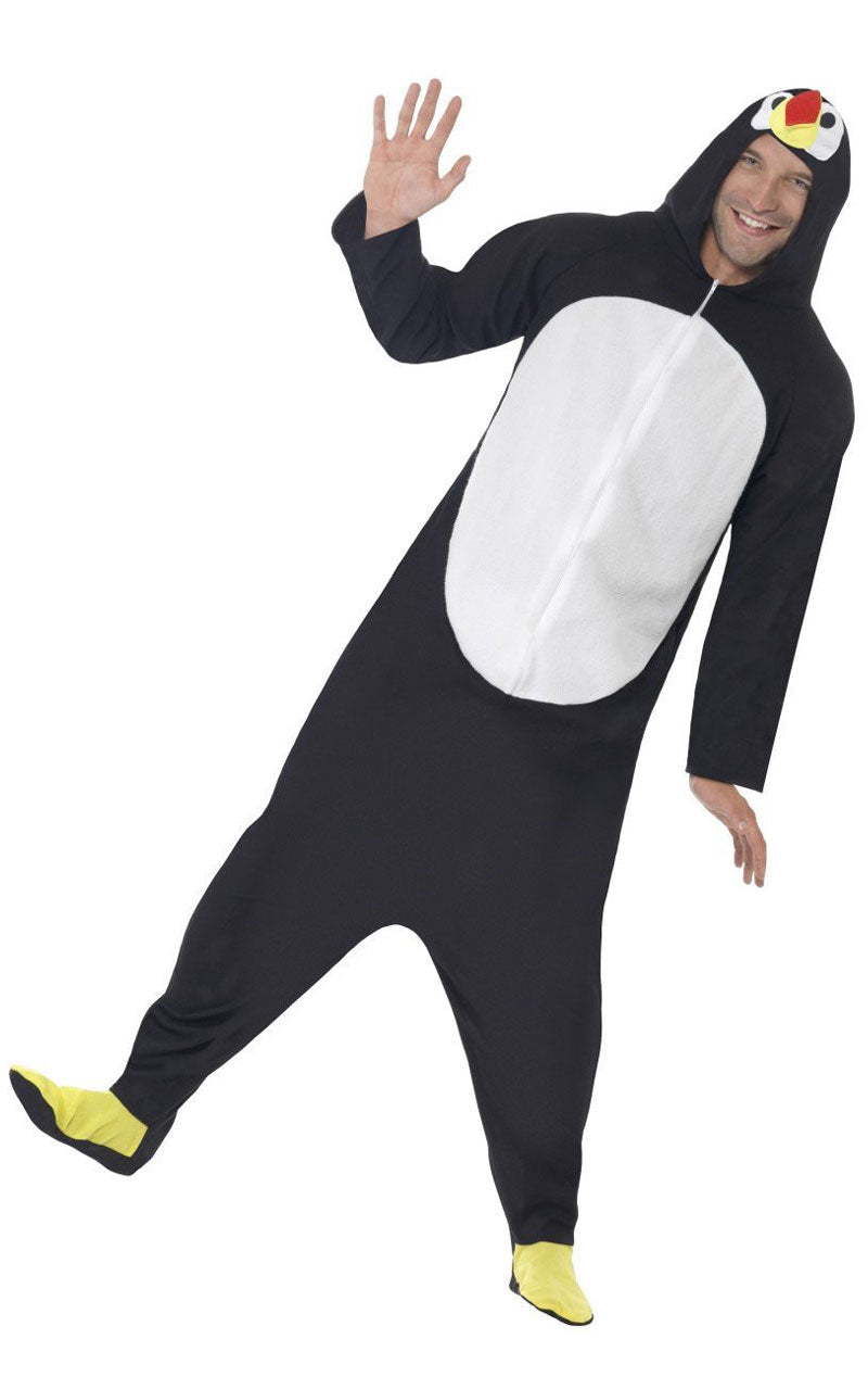 Pinguin-Strampler-Kostüm für Erwachsene