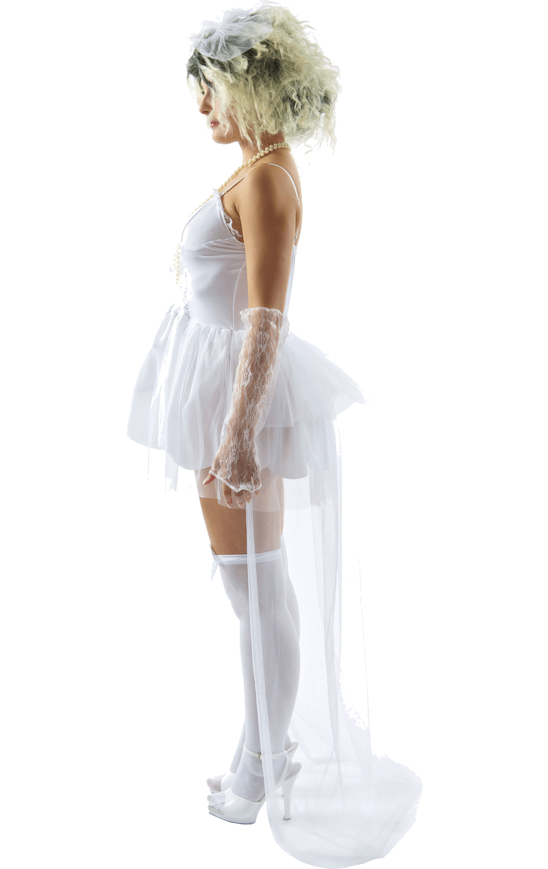Jungfrau Braut Madonna Kostüm der 80er Jahre für Damen