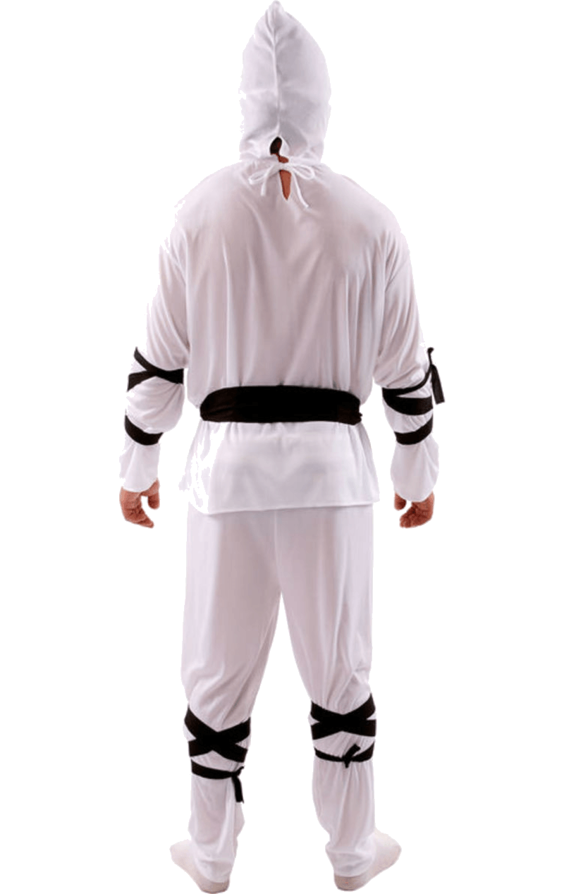 Erwachsenes weißes Ninja-Kostüm