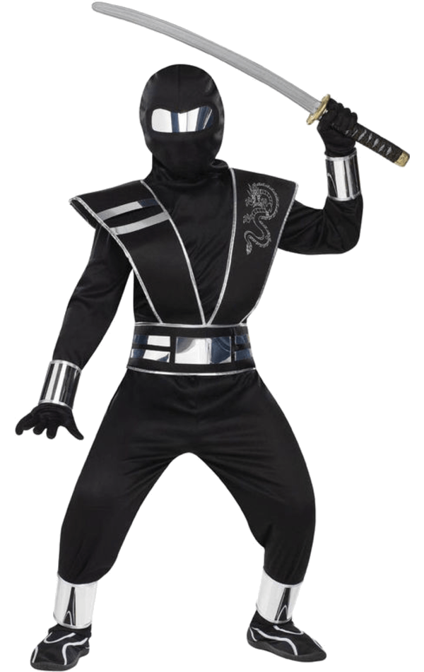 Spiegel-Ninja-Kostüm für Kinder