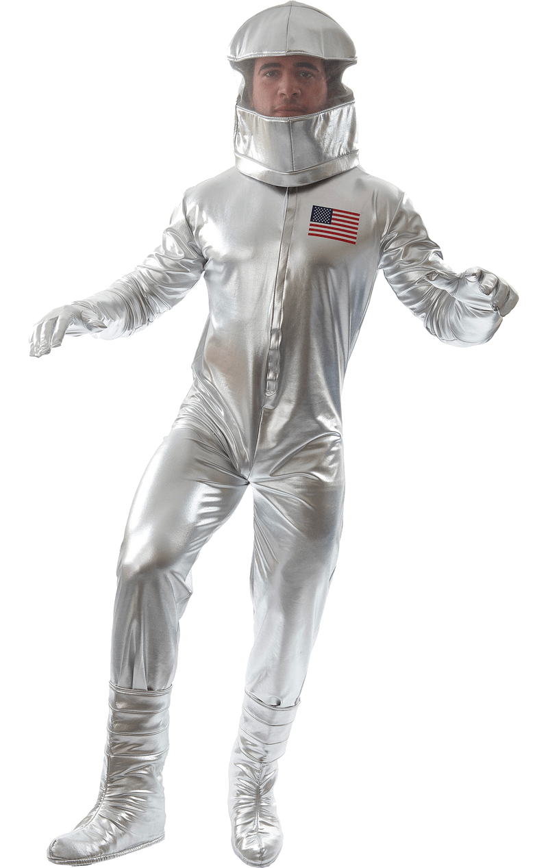 Silbernes Astronautenkostüm für Herren