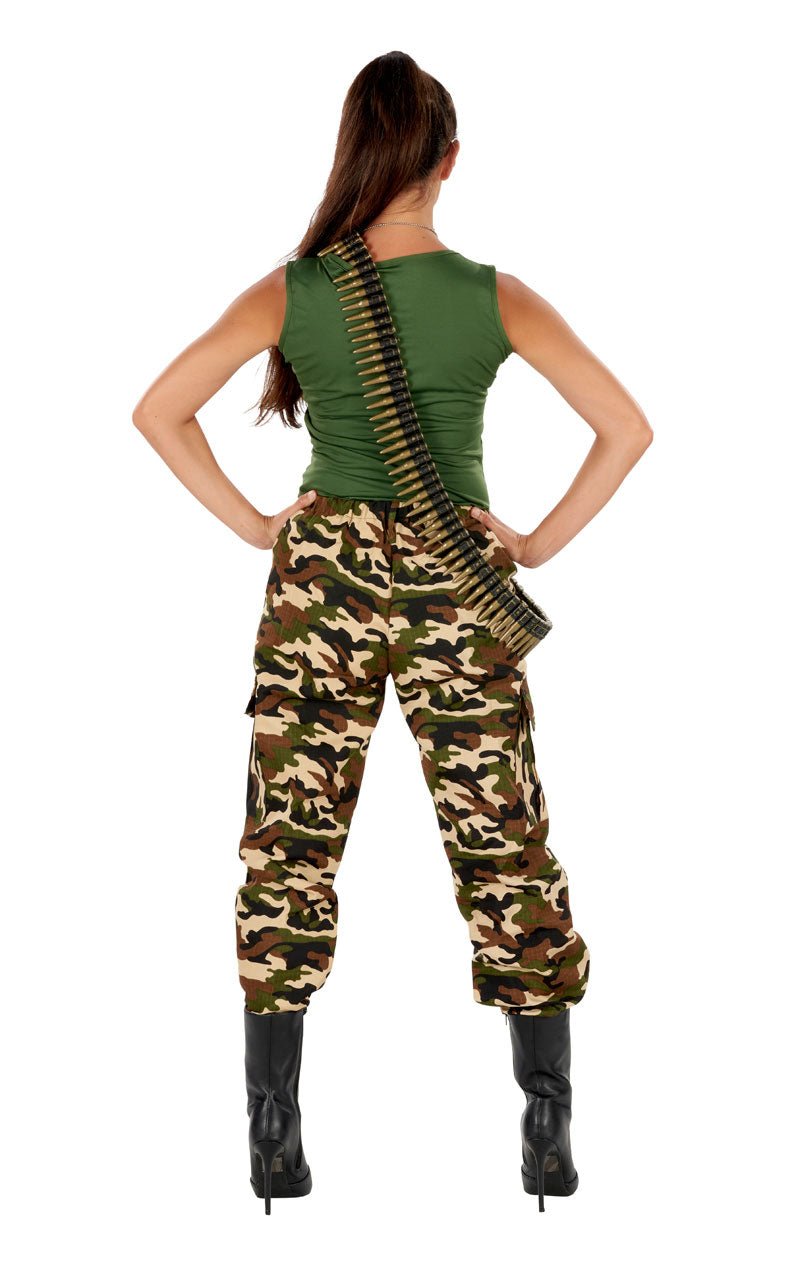 Camo-Armee-Mädchen-Kostüm