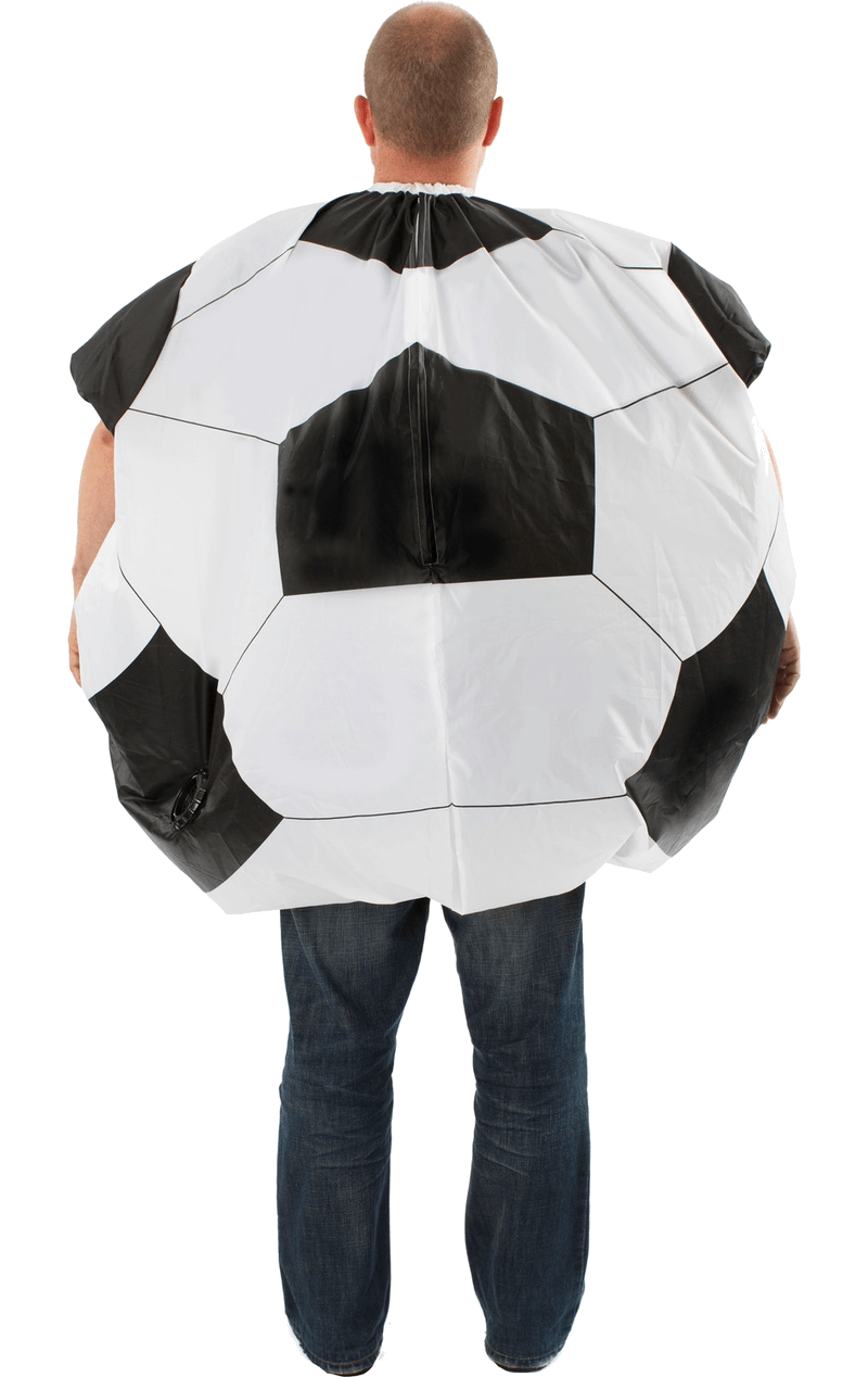 Aufblasbares Fußballkostüm für Erwachsene