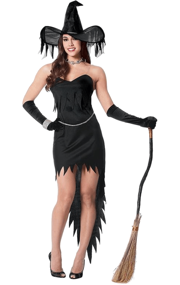 Strass-Hexe-Kostüm für Erwachsene