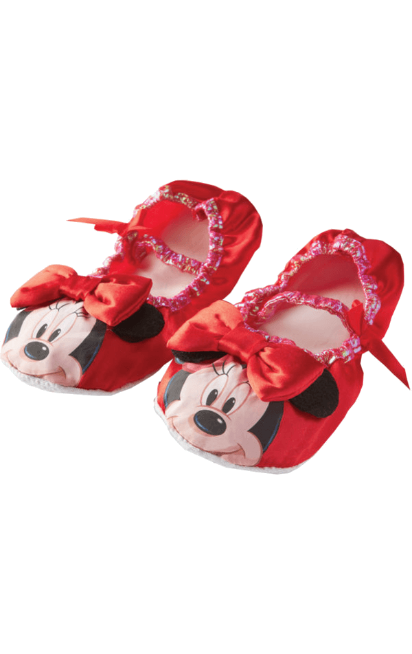 Rote Minnie-Maus-Hausschuhe für Kinder