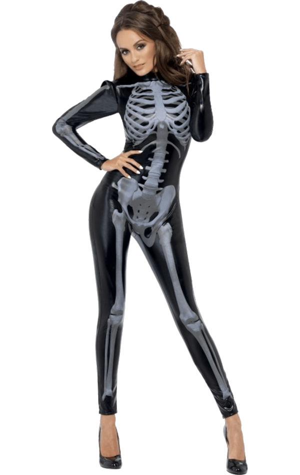 Frauen Fieber Skelett Halloween-Kostüm