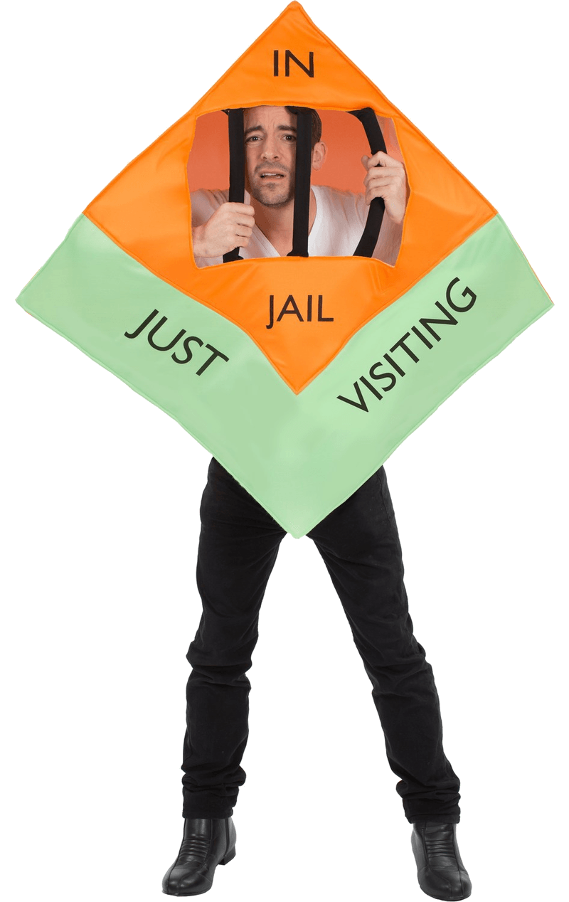 Monopoly-Kostüm für Erwachsene im Gefängnis