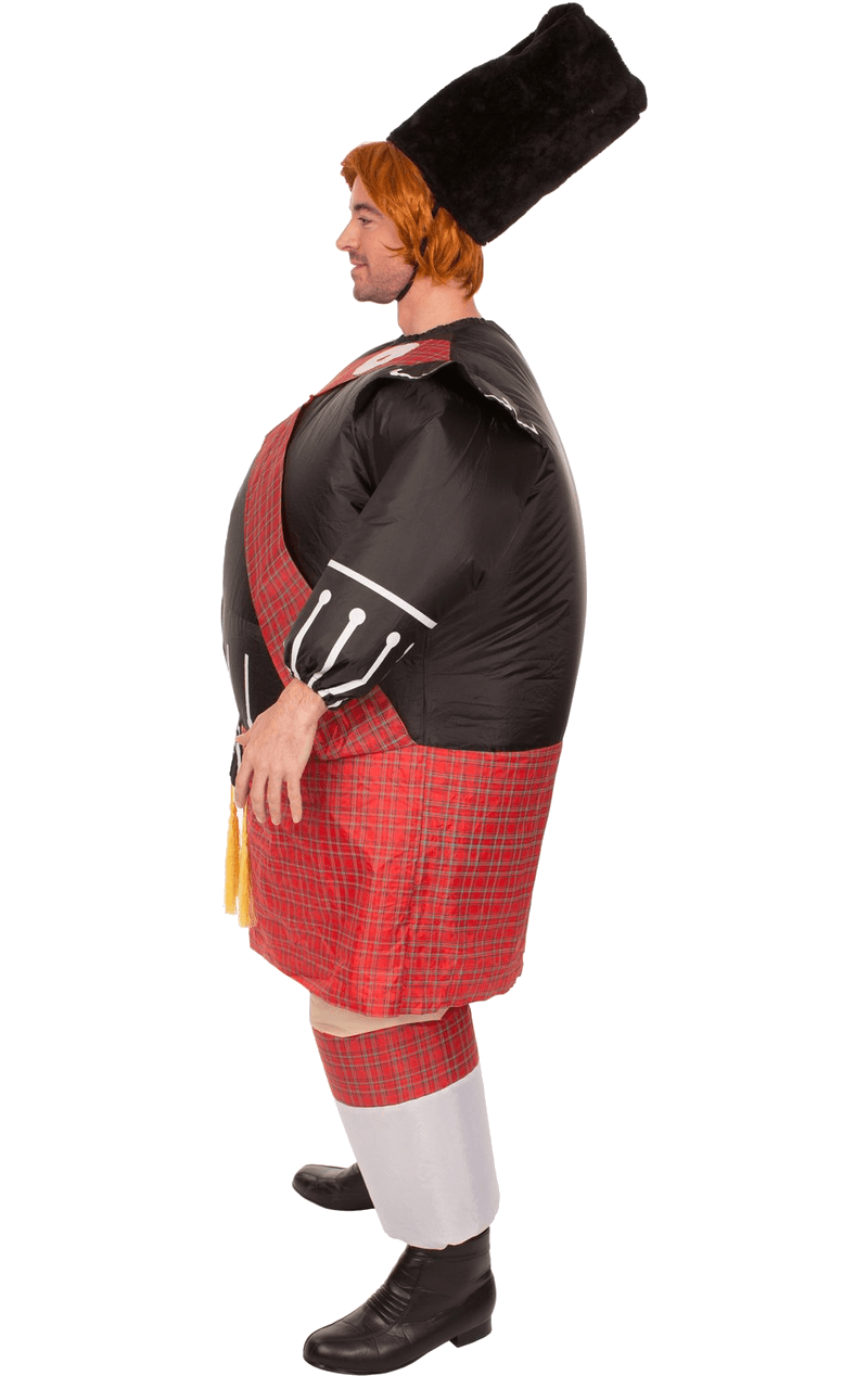 Aufblasbares Fat B Schottenkostüm für Erwachsene