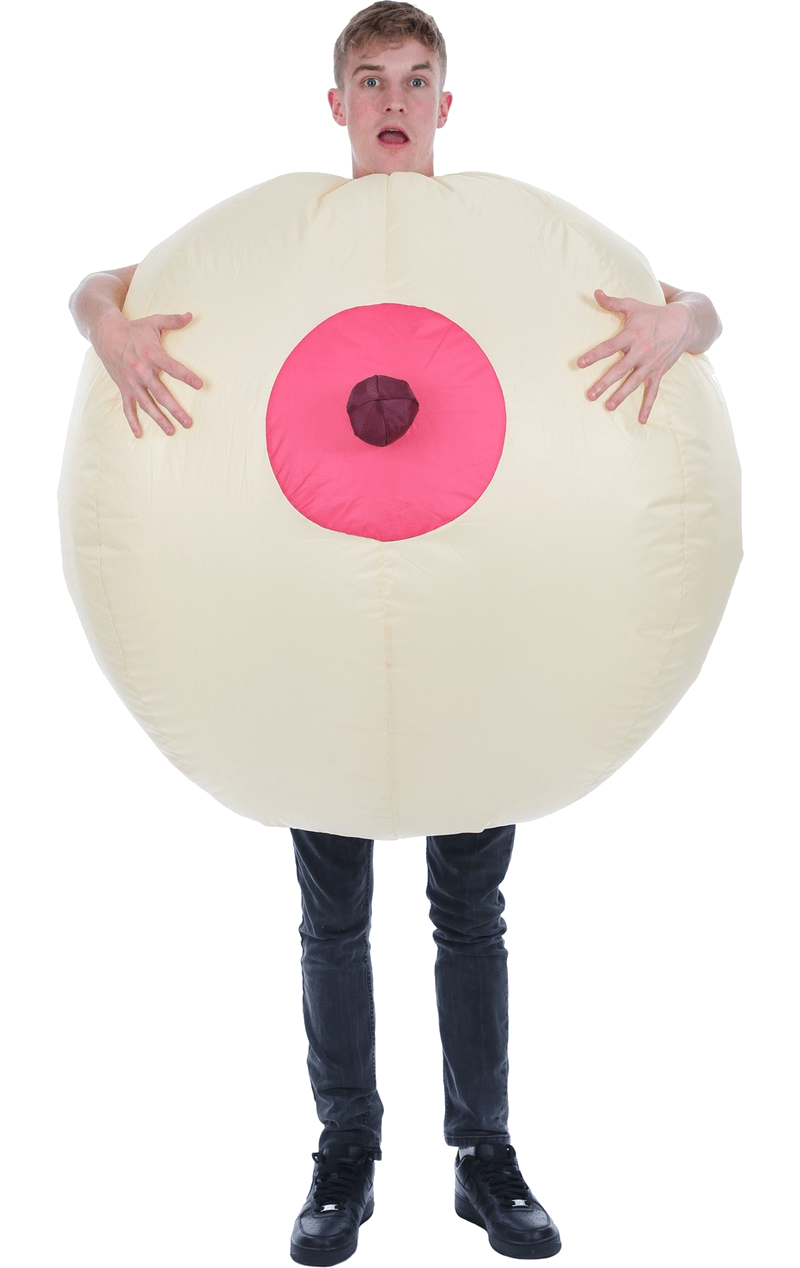 Aufblasbares Big Tit-Kostüm für Erwachsene