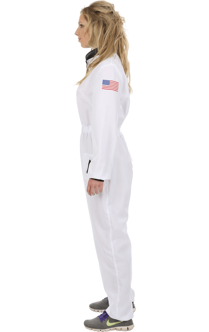 Weißes Astronautenkostüm für Damen