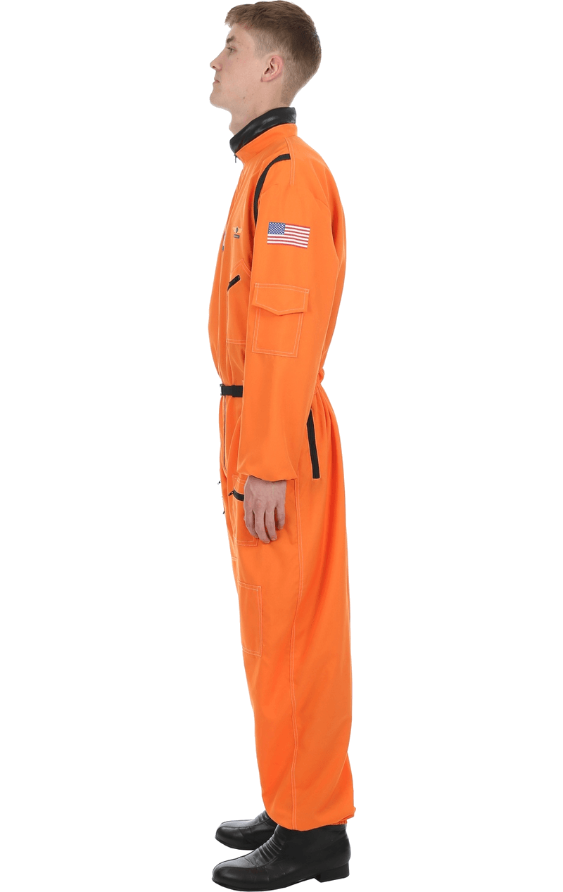 Orangefarbenes Astronautenkostüm für Herren