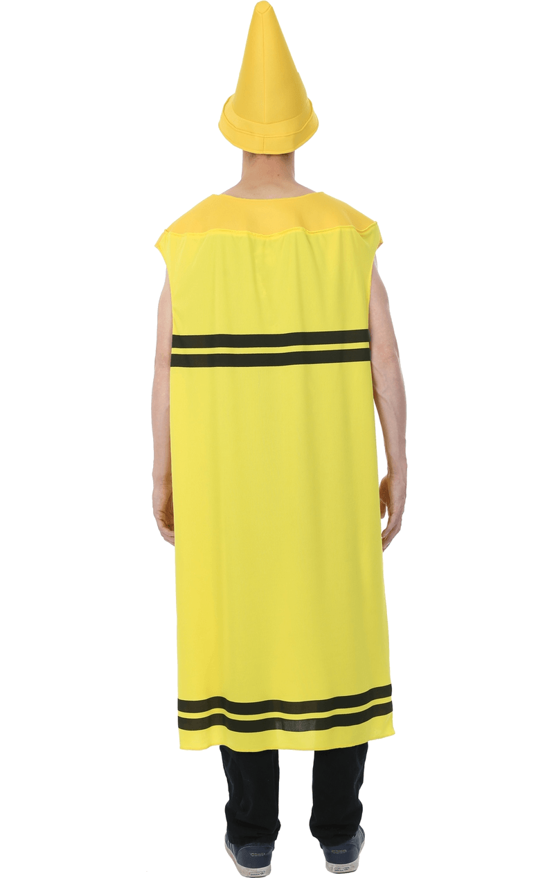 Gelbes Wachsmalstift-Kostüm für Herren