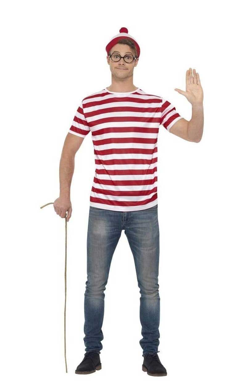 Wheres Wally-Kostüm-Zubehörset für Erwachsene