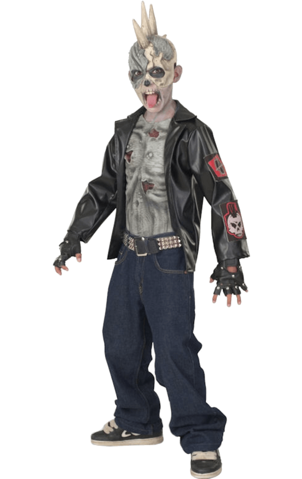 Jungen-Punk-Zombie-Halloween-Kostüm