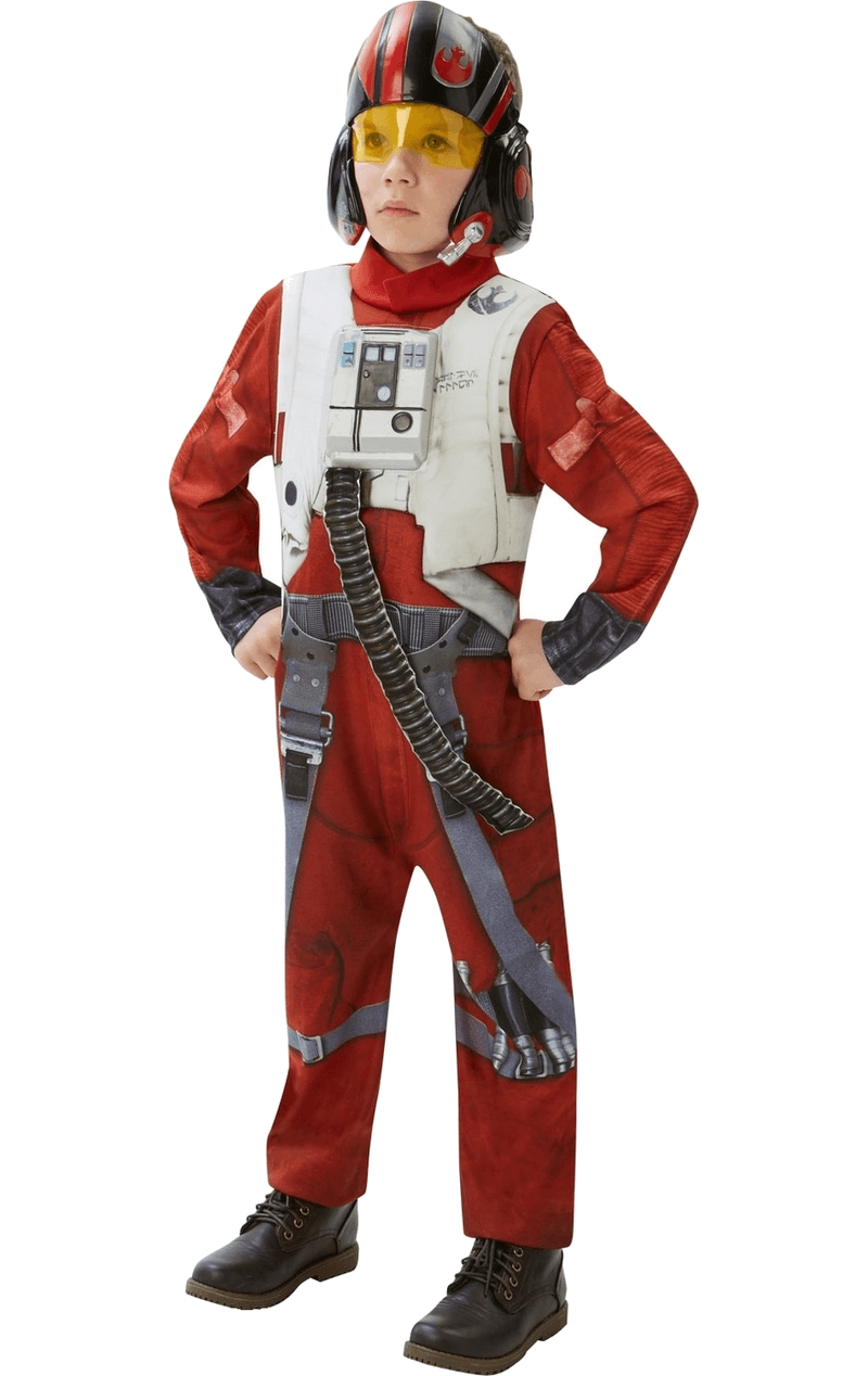 Kids Star Wars Deluxe Poe (X-Wing Fighter) Costume