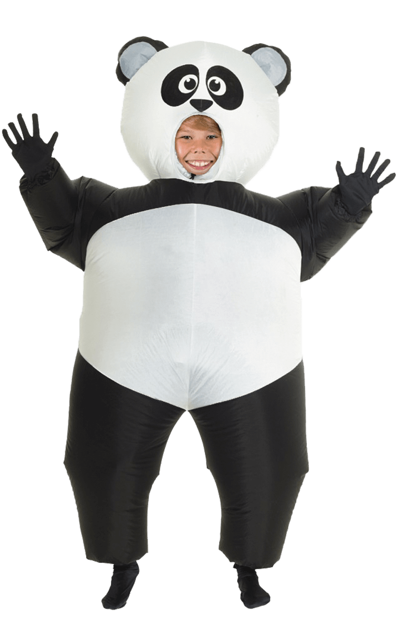 Aufblasbares Riesen-Panda-Kostüm für Kinder