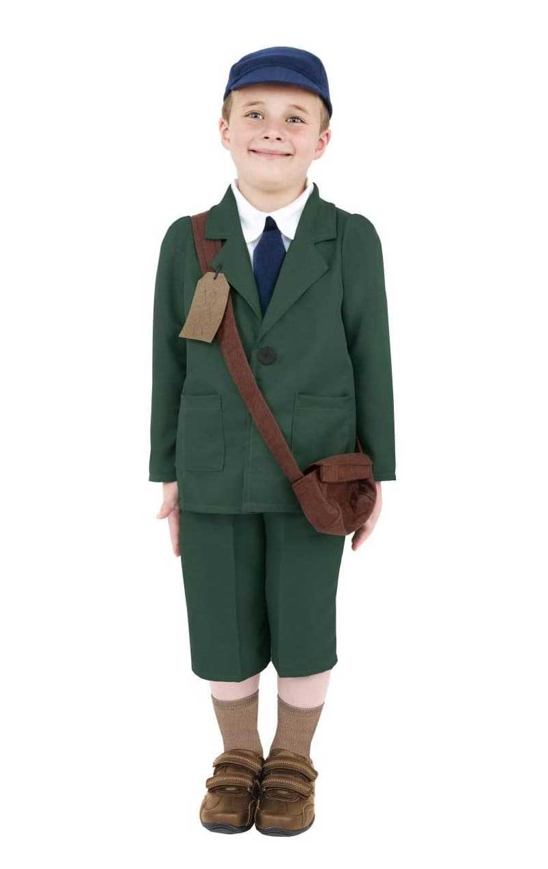 Evakuierten-Kostüm für Jungen aus dem 2. Weltkrieg