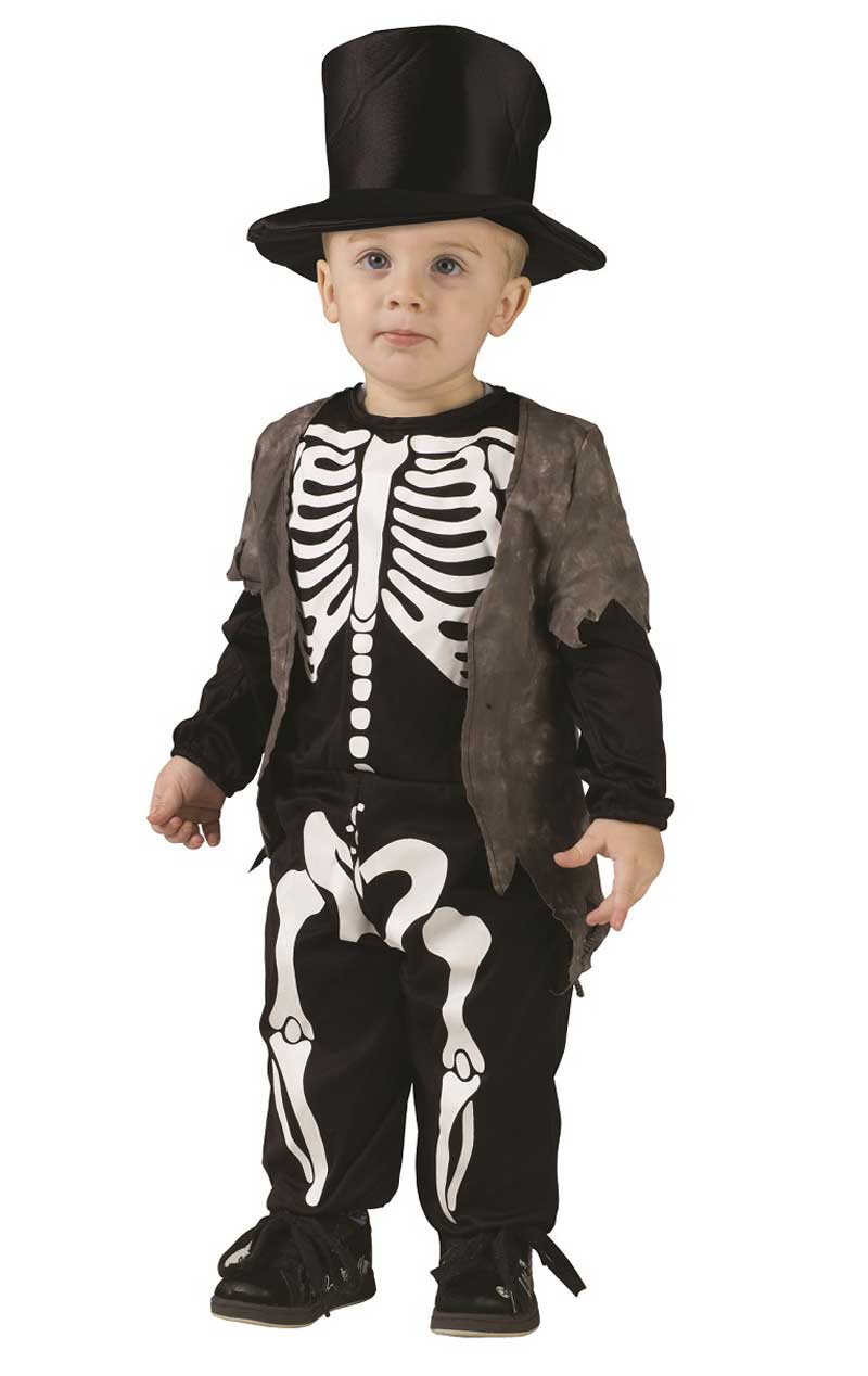 Jungen Happy Skeleton Halloween-Kostüm