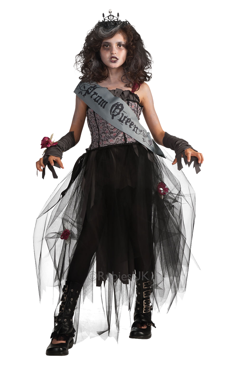 Gothic Prom Queen Kostüm für Kinder