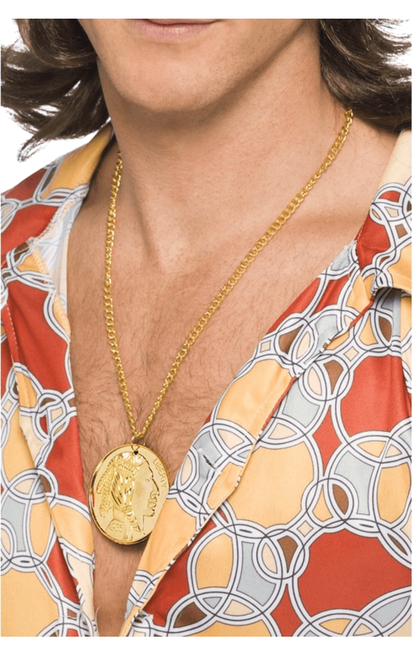 Goldene Medaillon-Halskette