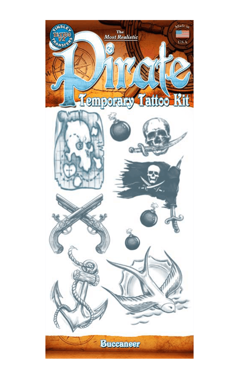 Piraten-Tattoo-Set