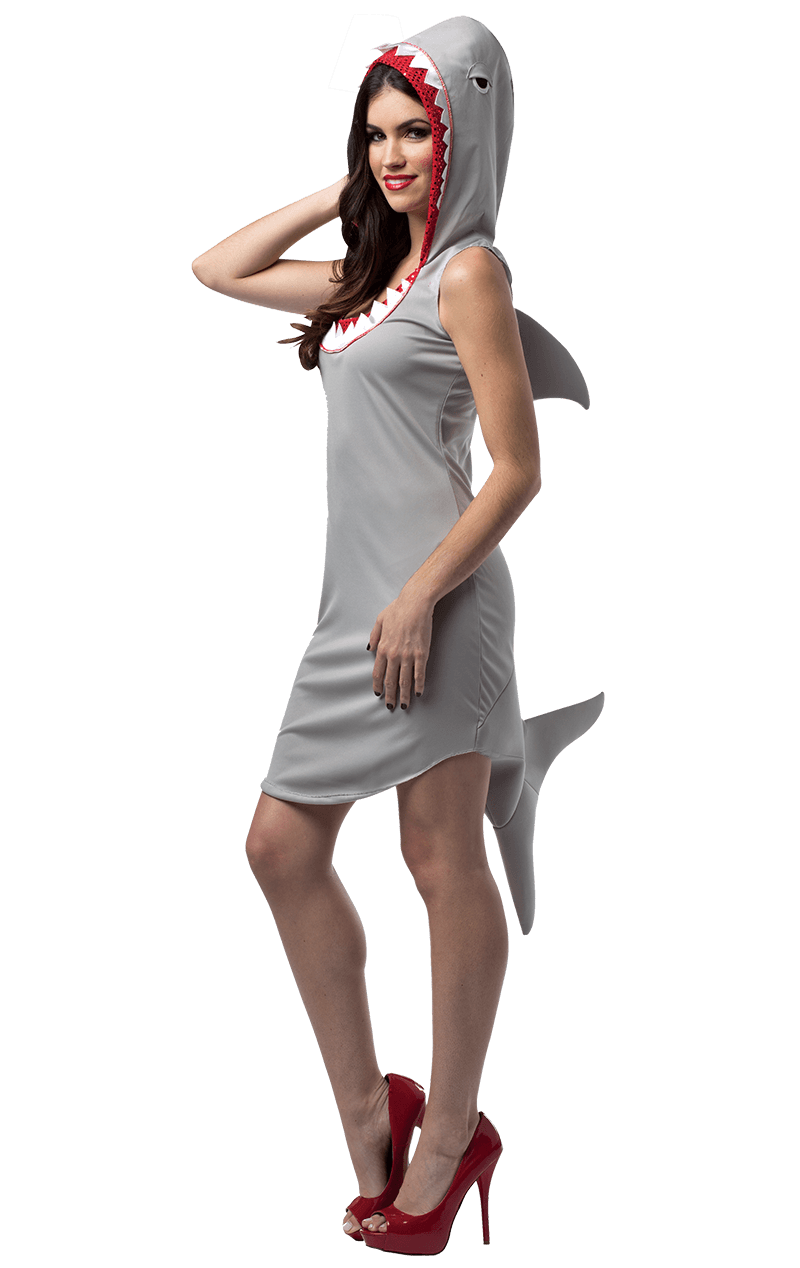 Damen-Hai-Kleid-Kostüm