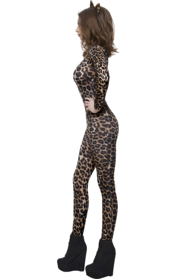 Damen-Leopard-Bodysuit