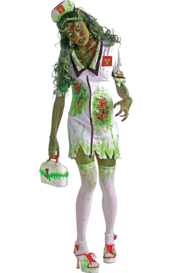 Biohazard Zombie Krankenschwester Kostüm für Damen
