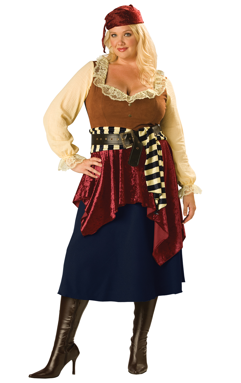 Piratenschönheitskostüm für Damen in Übergröße