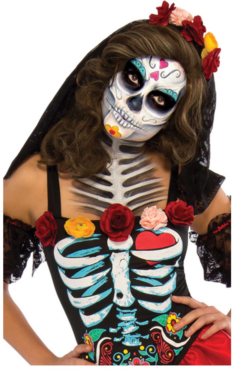 Senorita-Kostüm zum Tag der Toten für Frauen