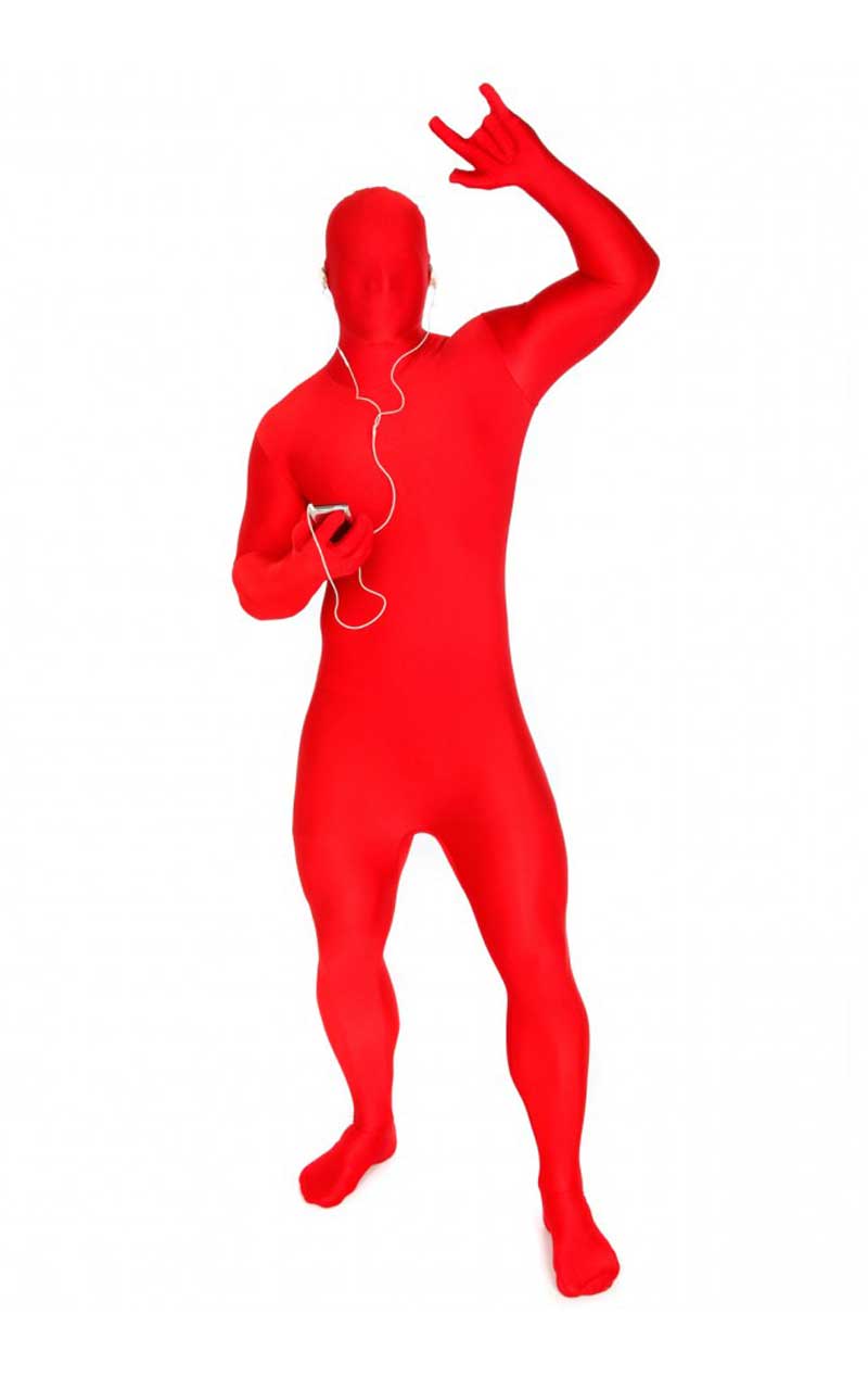 Rotes Morphsuit-Kostüm für Erwachsene
