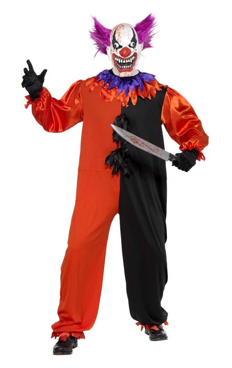 Finsteres Bo Bo der Clown-Kostüm für Erwachsene