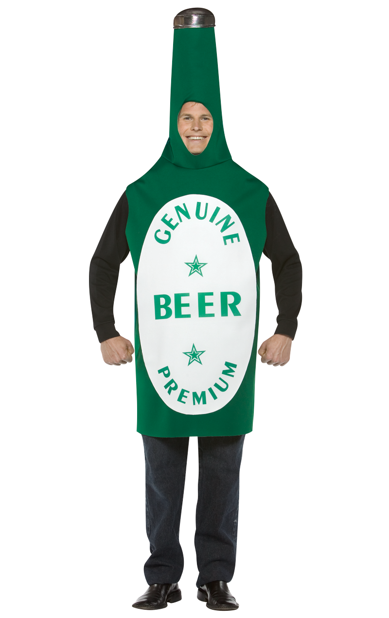 Leichtes Bierflaschen-Kostüm für Erwachsene