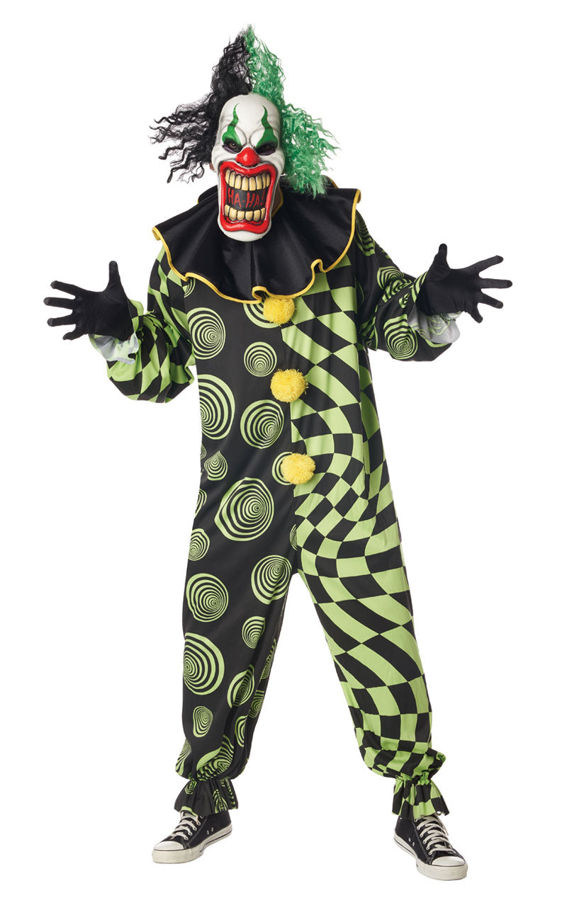 Funhouse Freak Scary Clown-Kostüm für Erwachsene