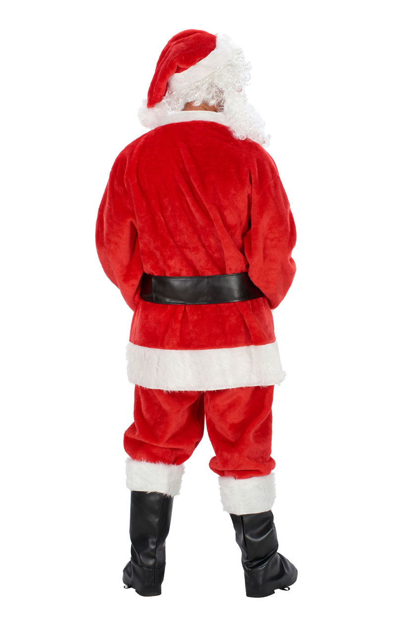 Deluxe-Plüsch-Weihnachtsmann-Kostüm für Erwachsene