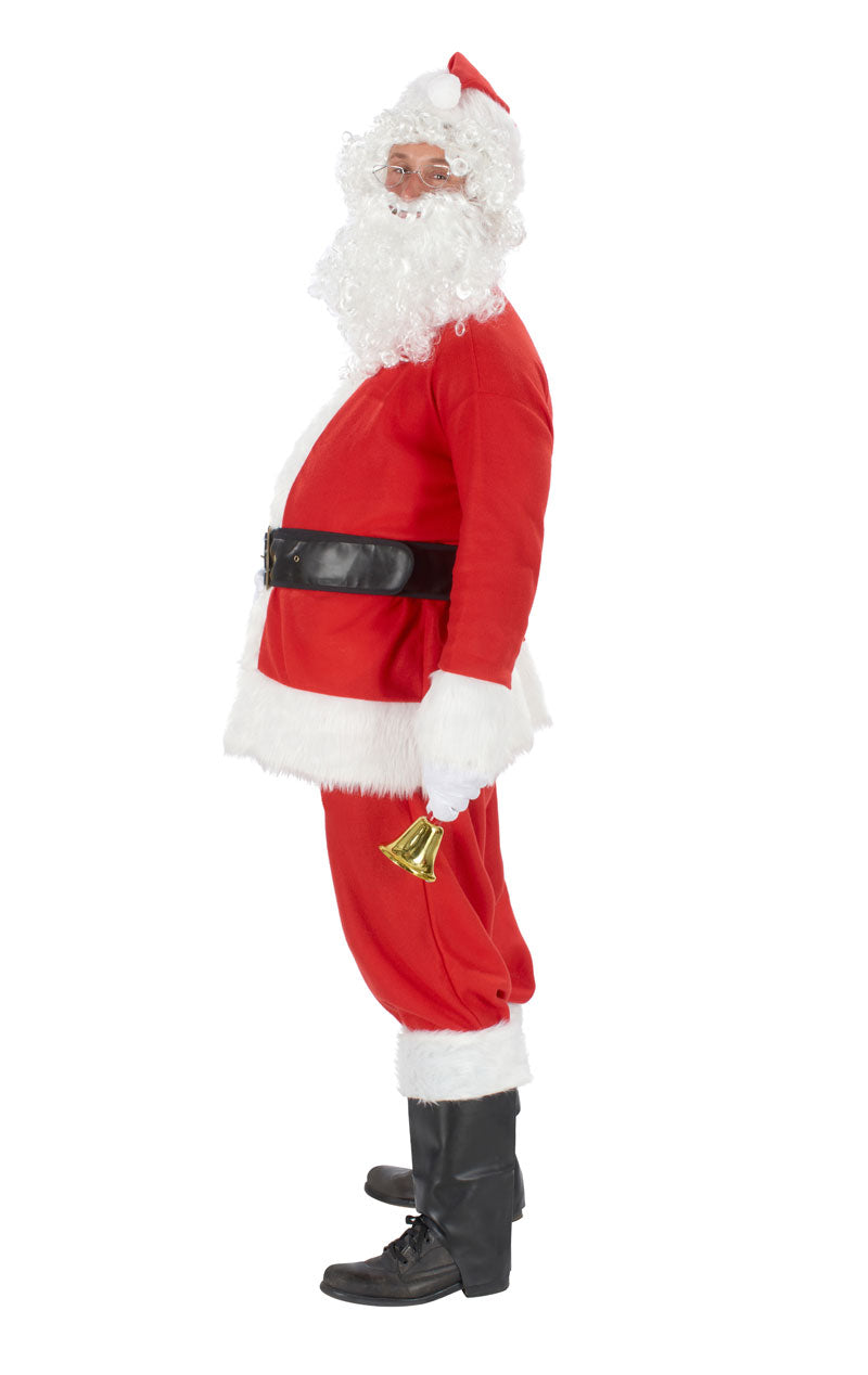 Weihnachtsmann-Kostüm aus Plüsch für Erwachsene