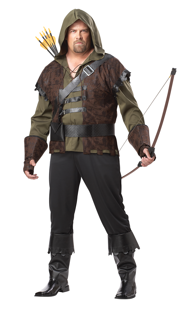 Herren-Robin-Hood-Kostüm in Übergröße