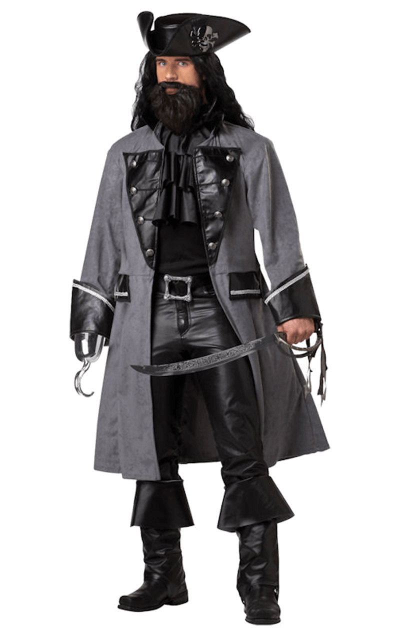 Blackbeard der Pirat Kostüm für Erwachsene